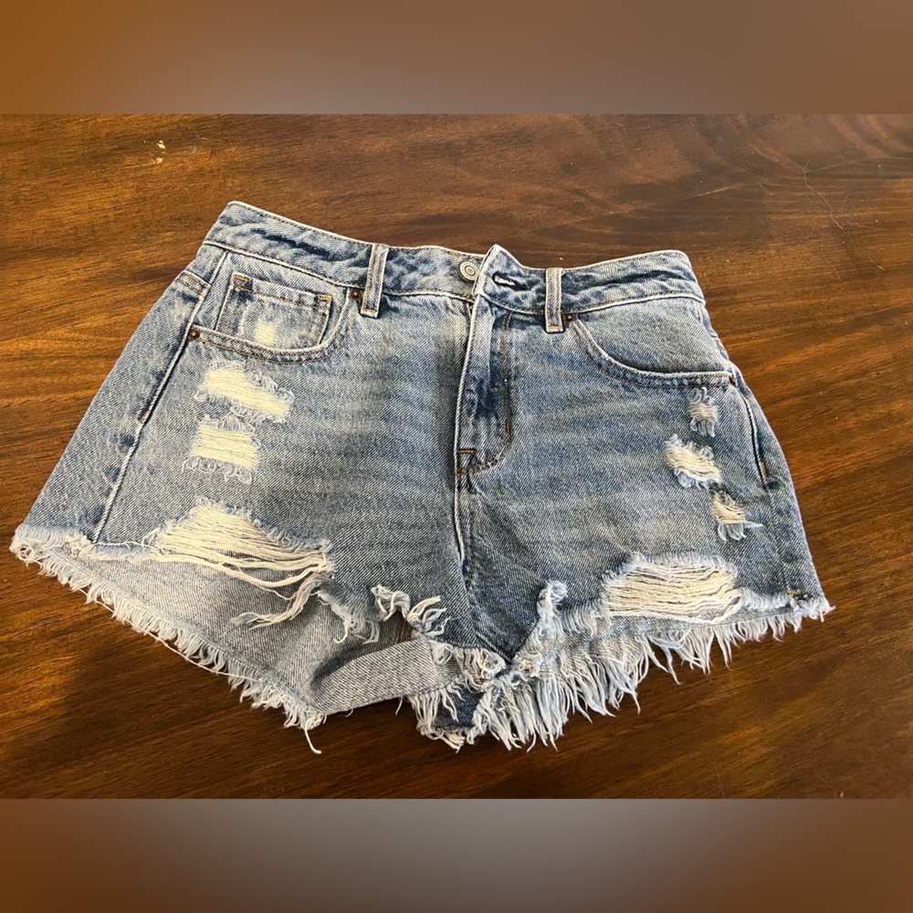 PACSUN HIGH RISE FESTIVAL SHORTS SIZE 25